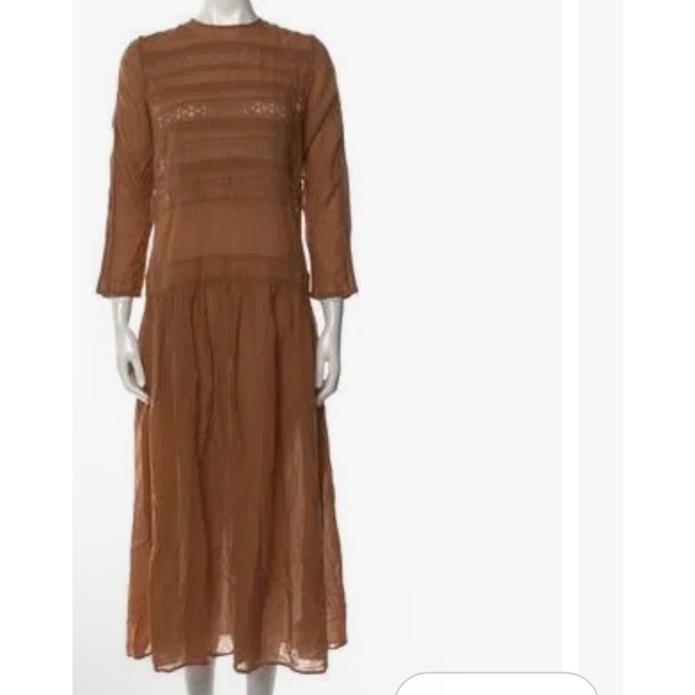 Matin Australia Elegant Brown Midi Dress